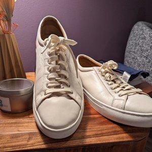 Johnston & Murphy Men's Banks Lace-to-toe in White Sheepskin